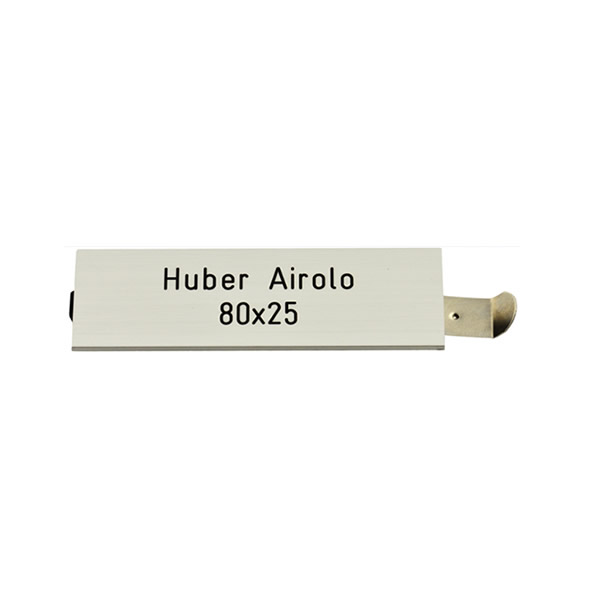 Briefkastenschild-Huber-Airolo-80x25mm